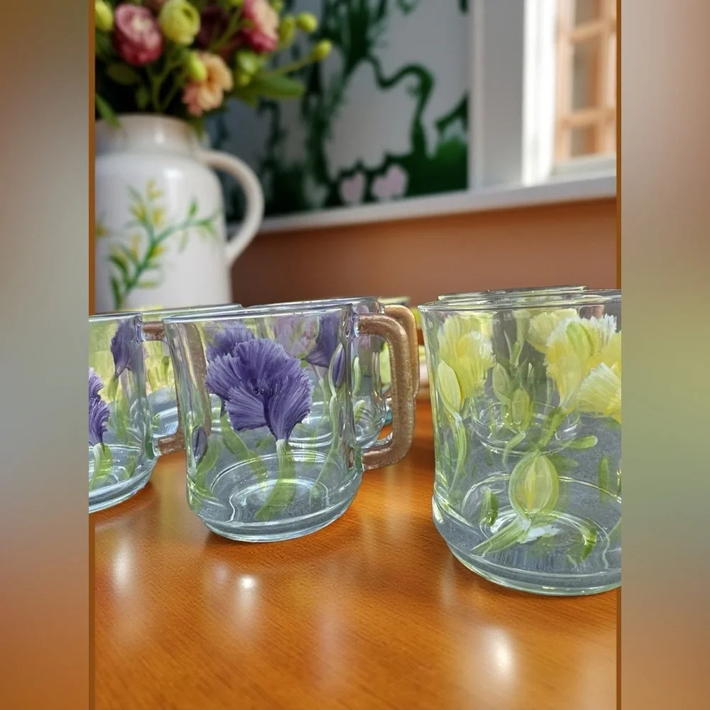 Duralex Made in France Gorgeous double insulated mugs with floral design - Picture 5 of 7